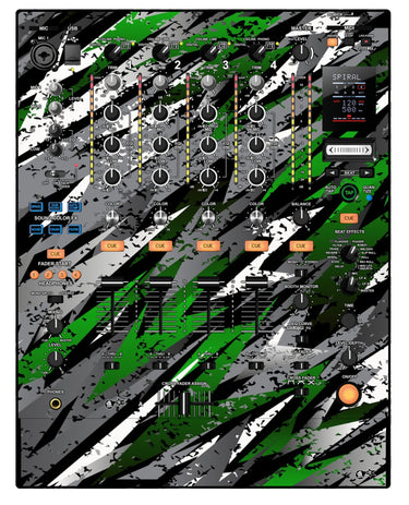 Pioneer DJ DJM 900 NEXUS Skin Sparkasm Green